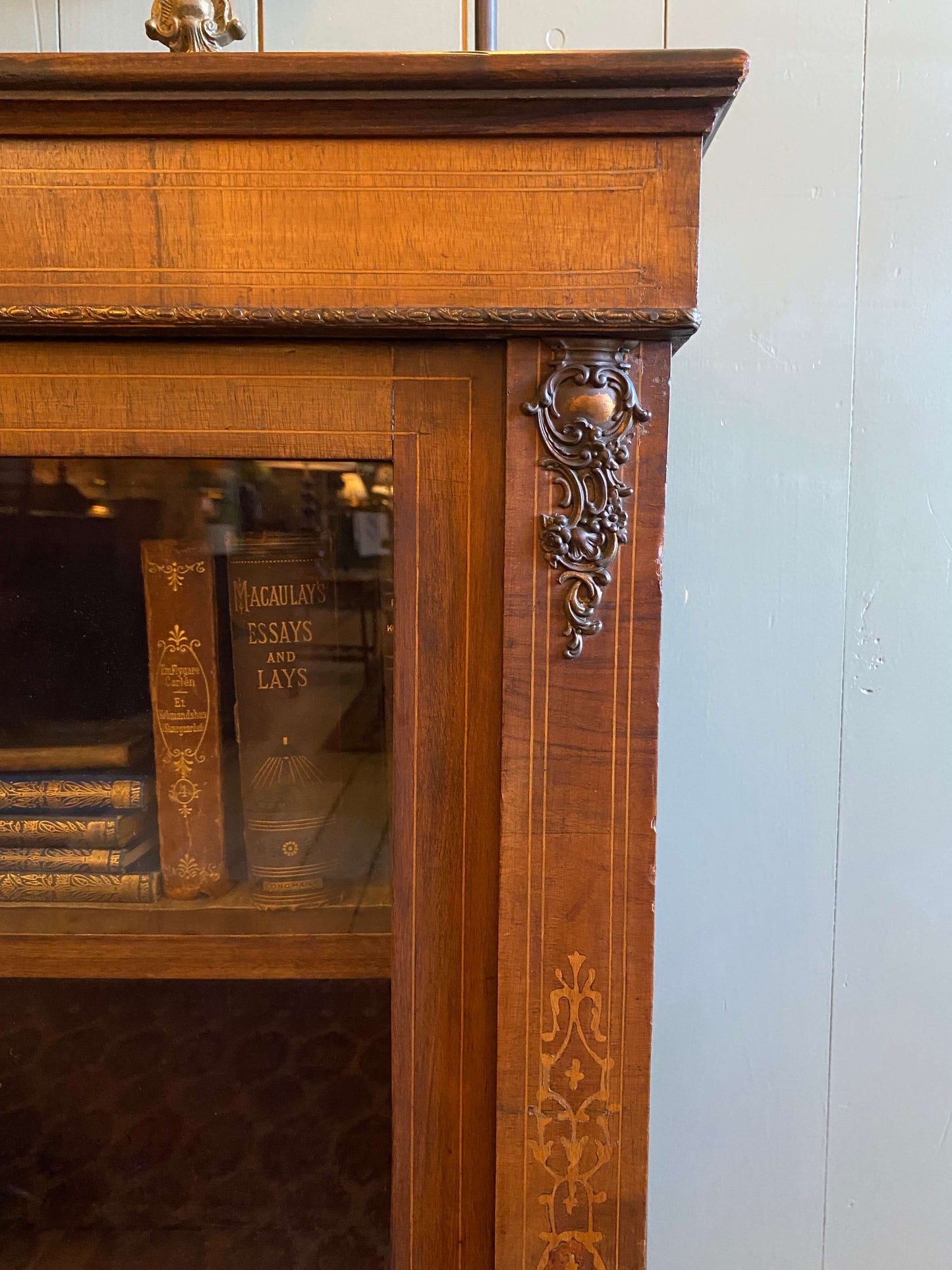 Victorian 2-Door Walnut Pier Cabinet