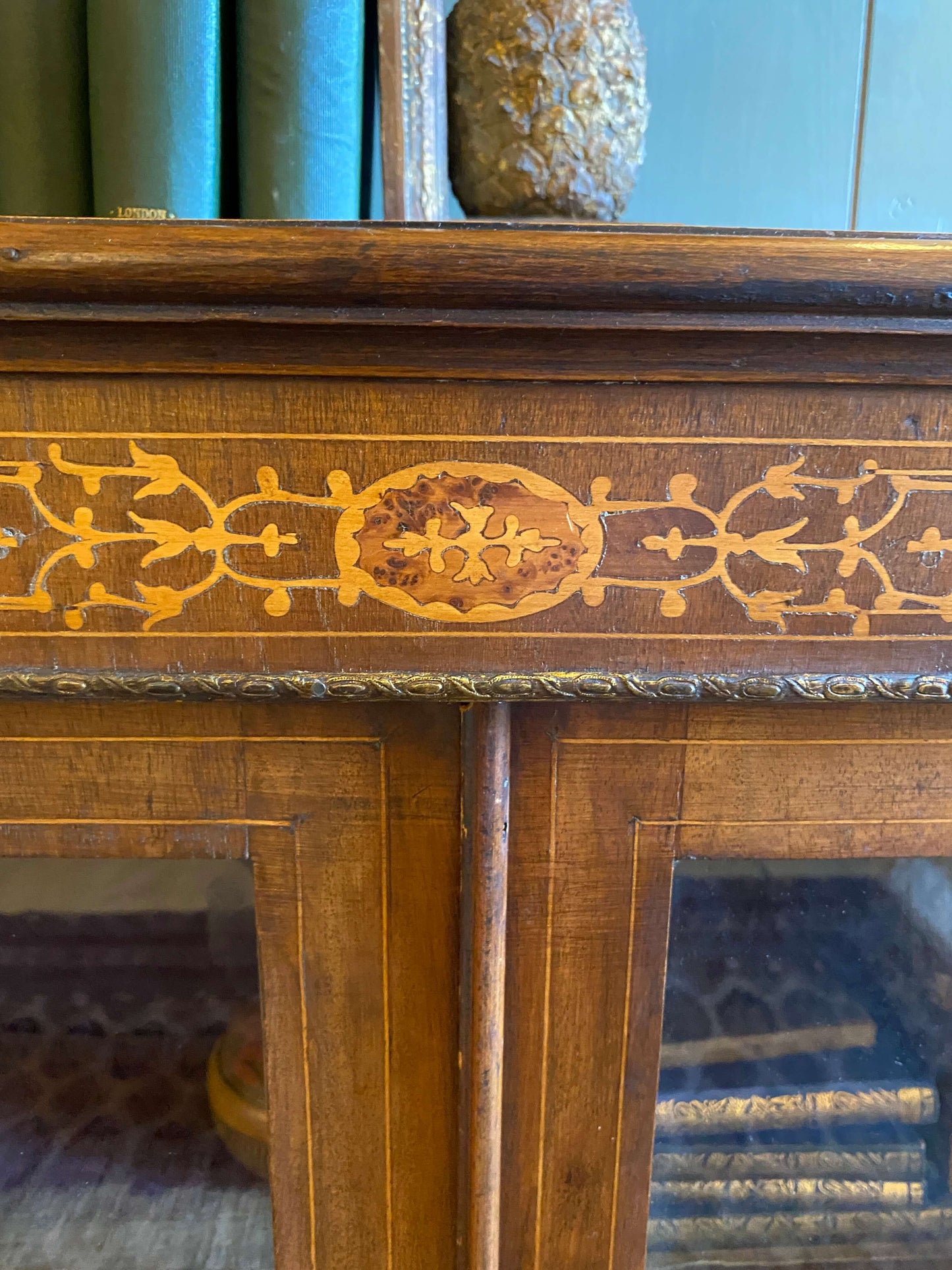 Victorian 2-Door Walnut Pier Cabinet
