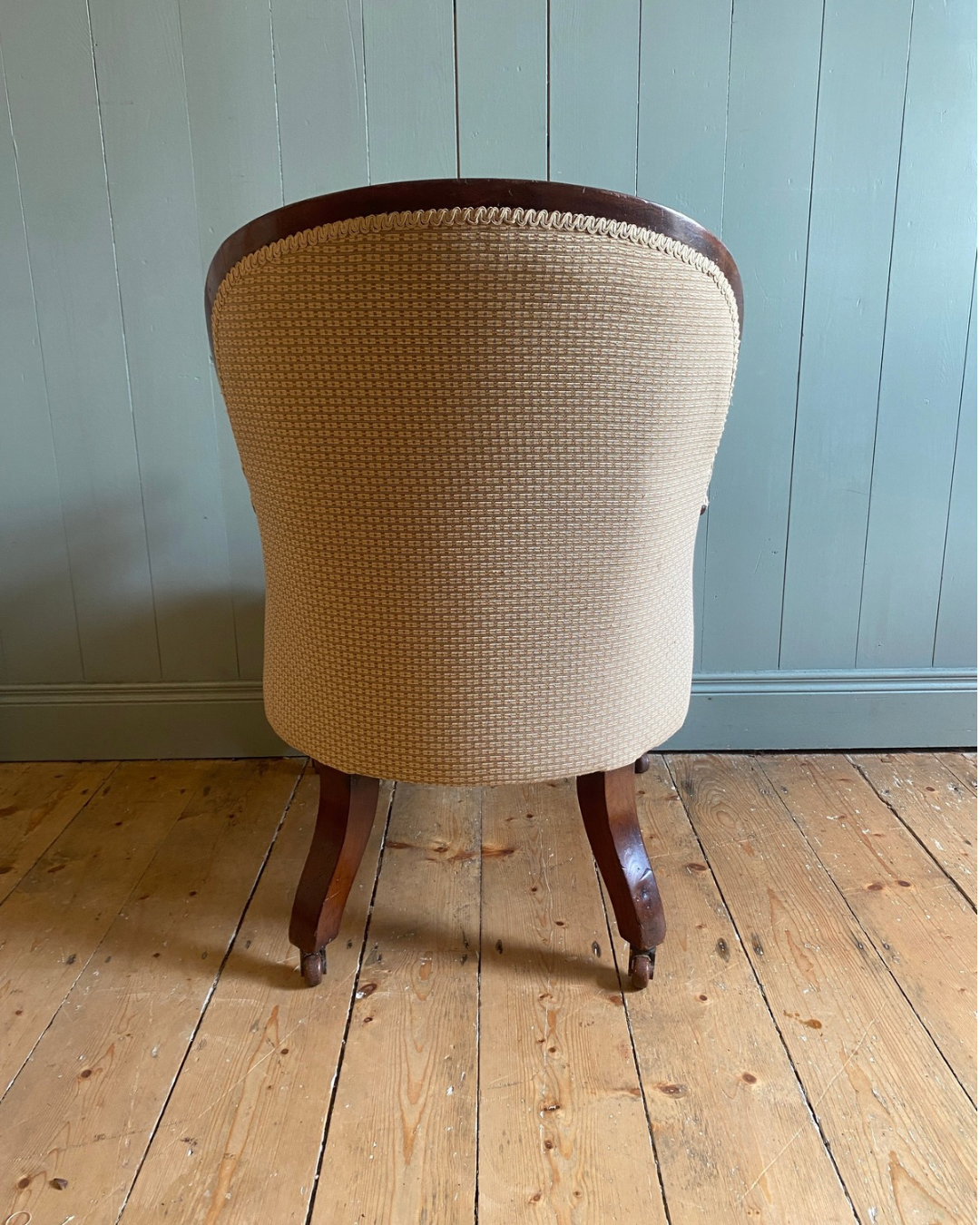 Victorian Armchair and Footstool