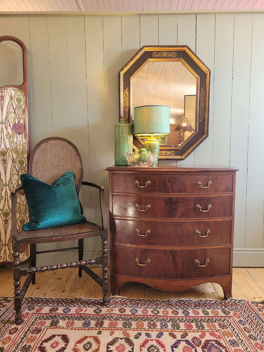 Victorian Bow Front Chest of Drawers