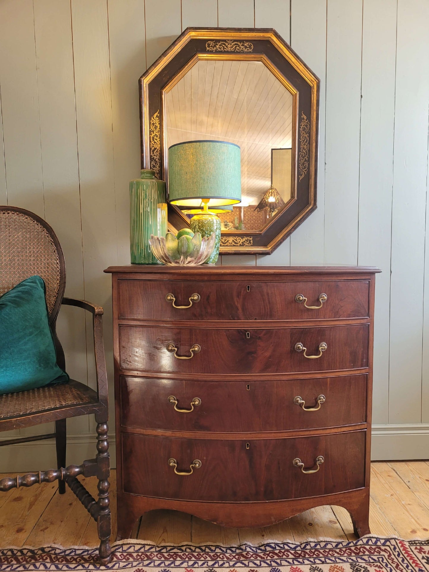 Victorian Bow Front Chest of Drawers