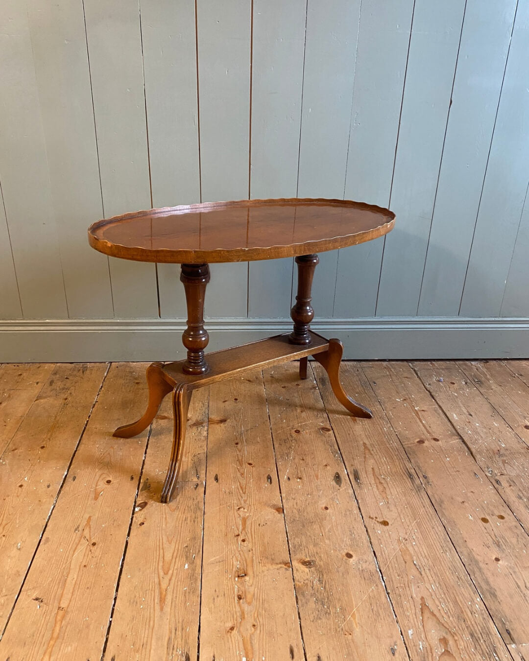 Victorian Burr Walnut Side Table c1860