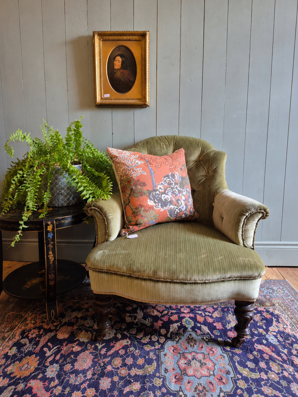 Victorian Button Back Armchair