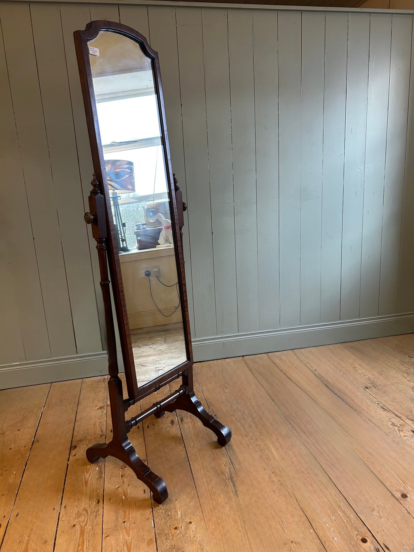 Late Victorian Cheval Mirror