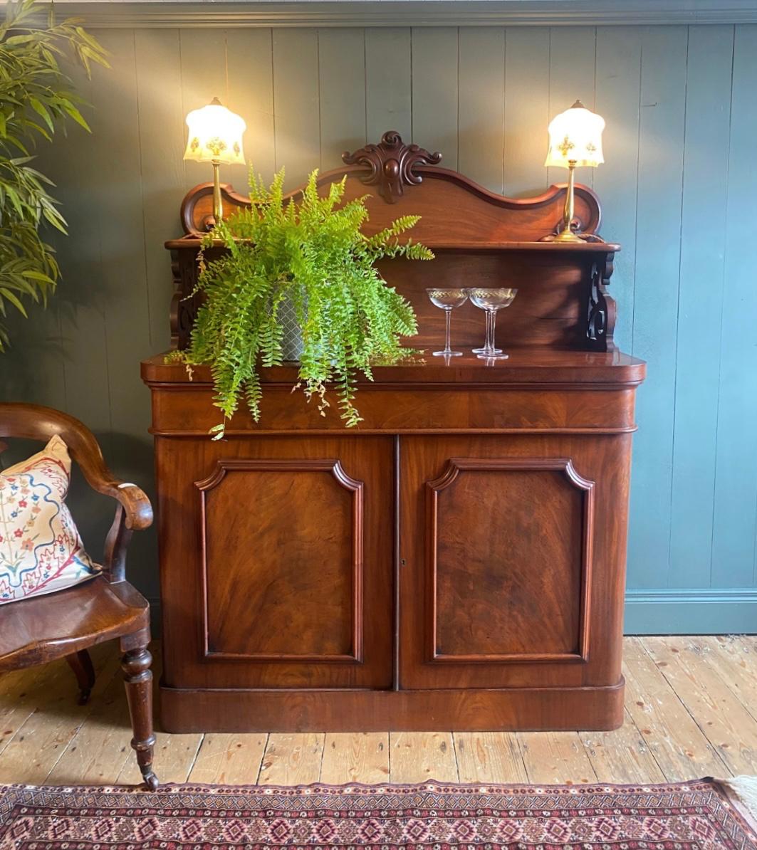 Victorian Flame Mahogany Chiffonier