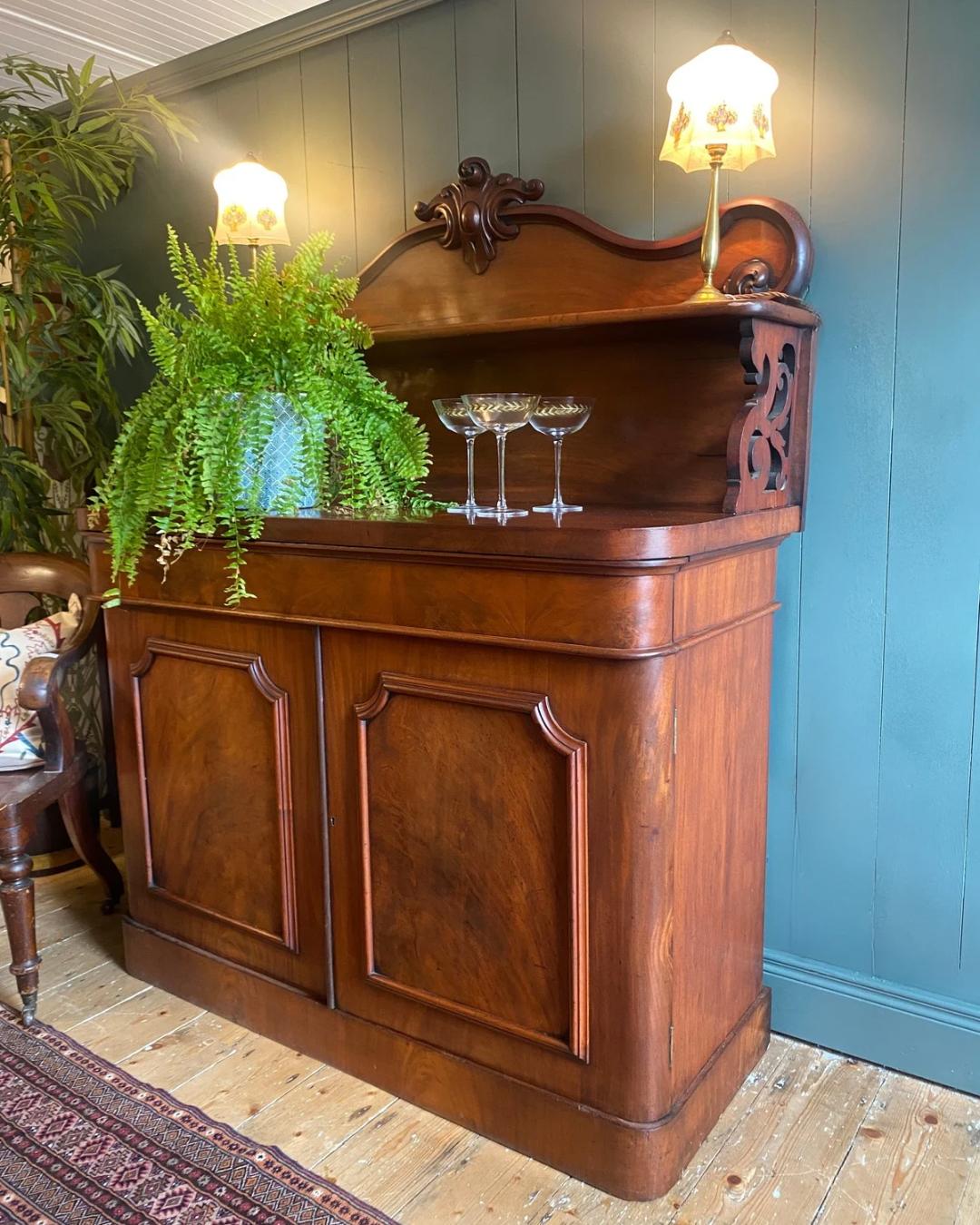 Victorian Flame Mahogany Chiffonier