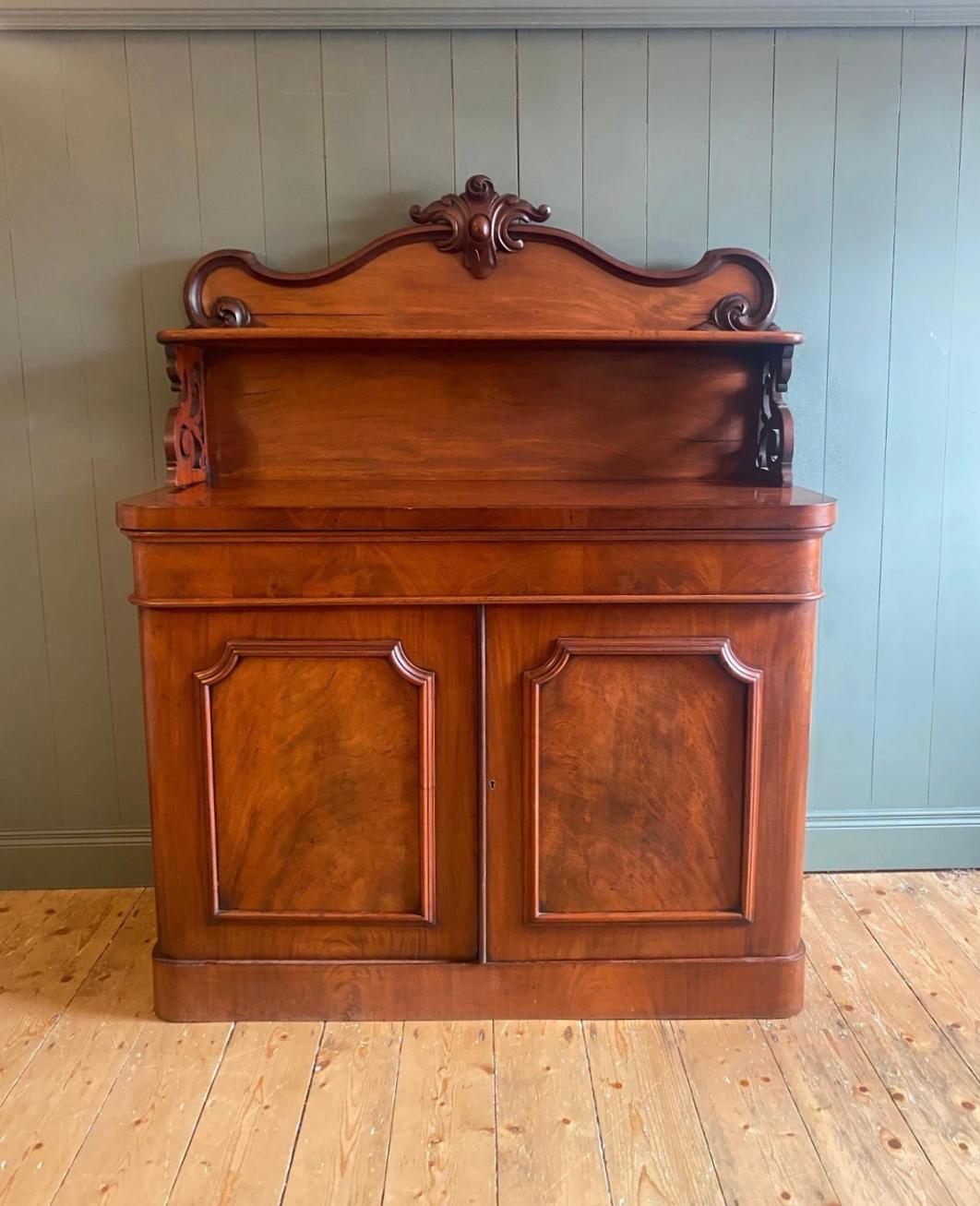 Victorian Flame Mahogany Chiffonier