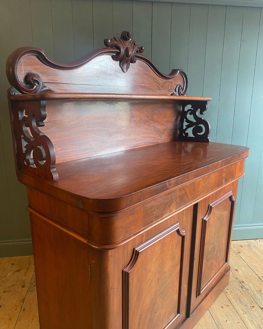 Victorian Flame Mahogany Chiffonier