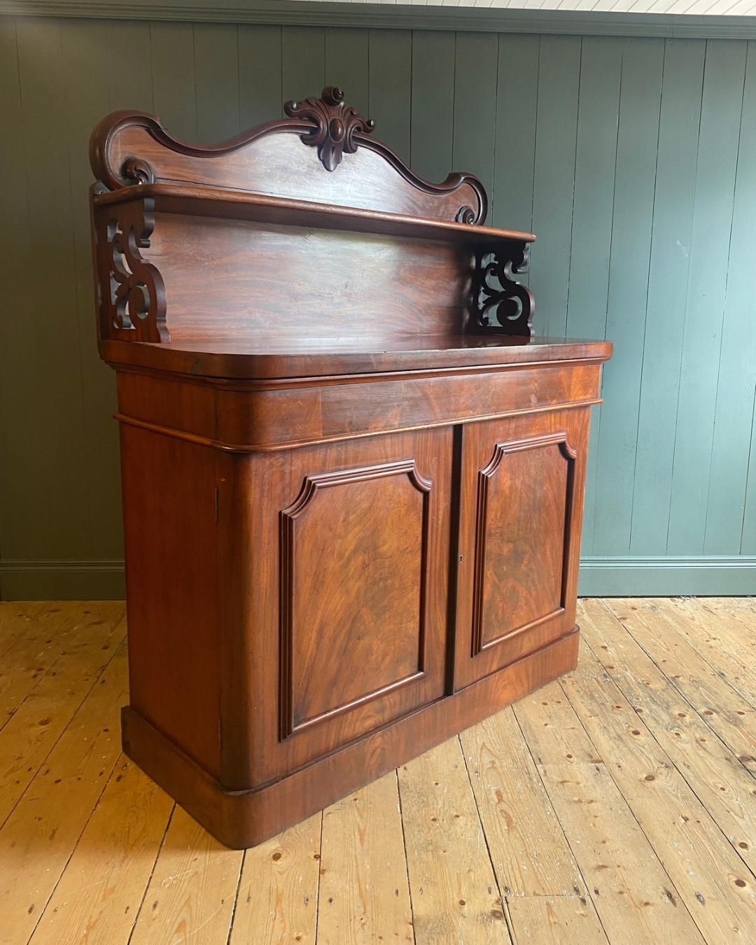 Victorian Flame Mahogany Chiffonier