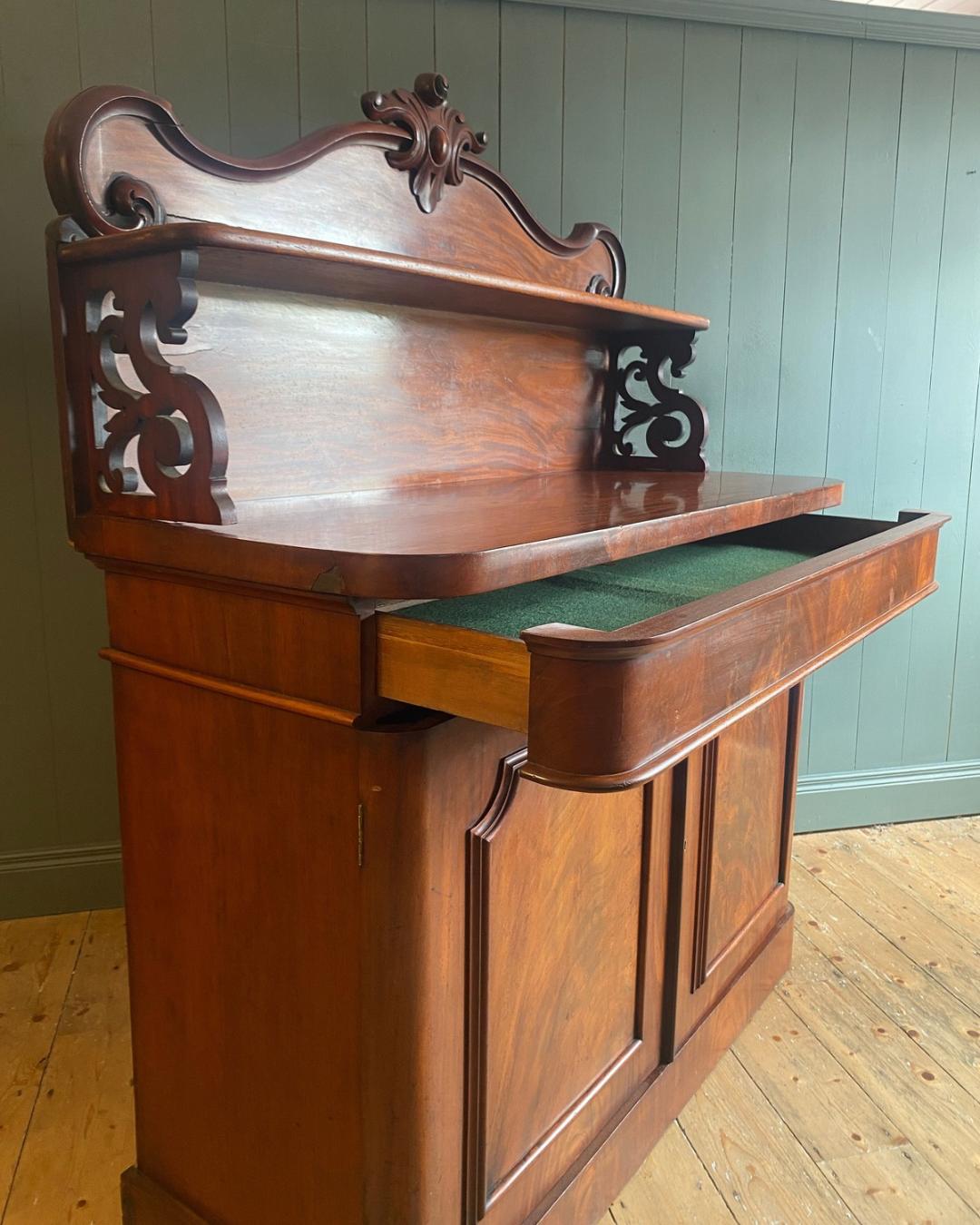 Victorian Flame Mahogany Chiffonier