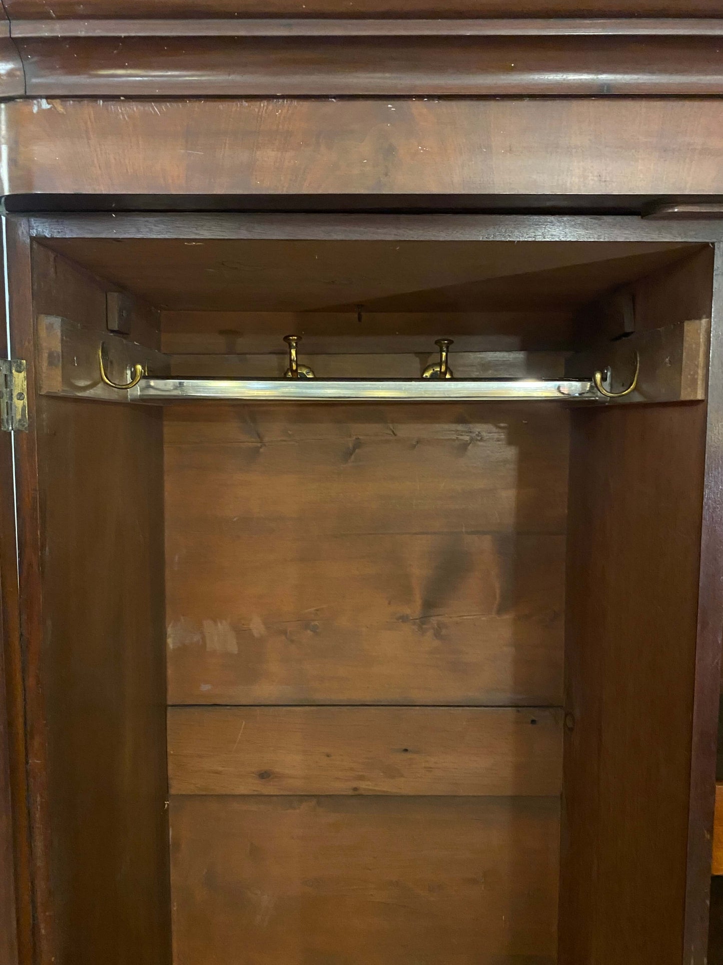 Victorian Flame Mahogany Linen Press