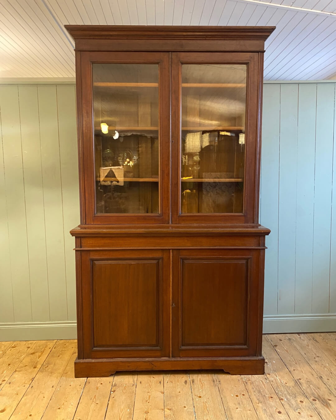 Victorian Glazed Mahogany Bookcase