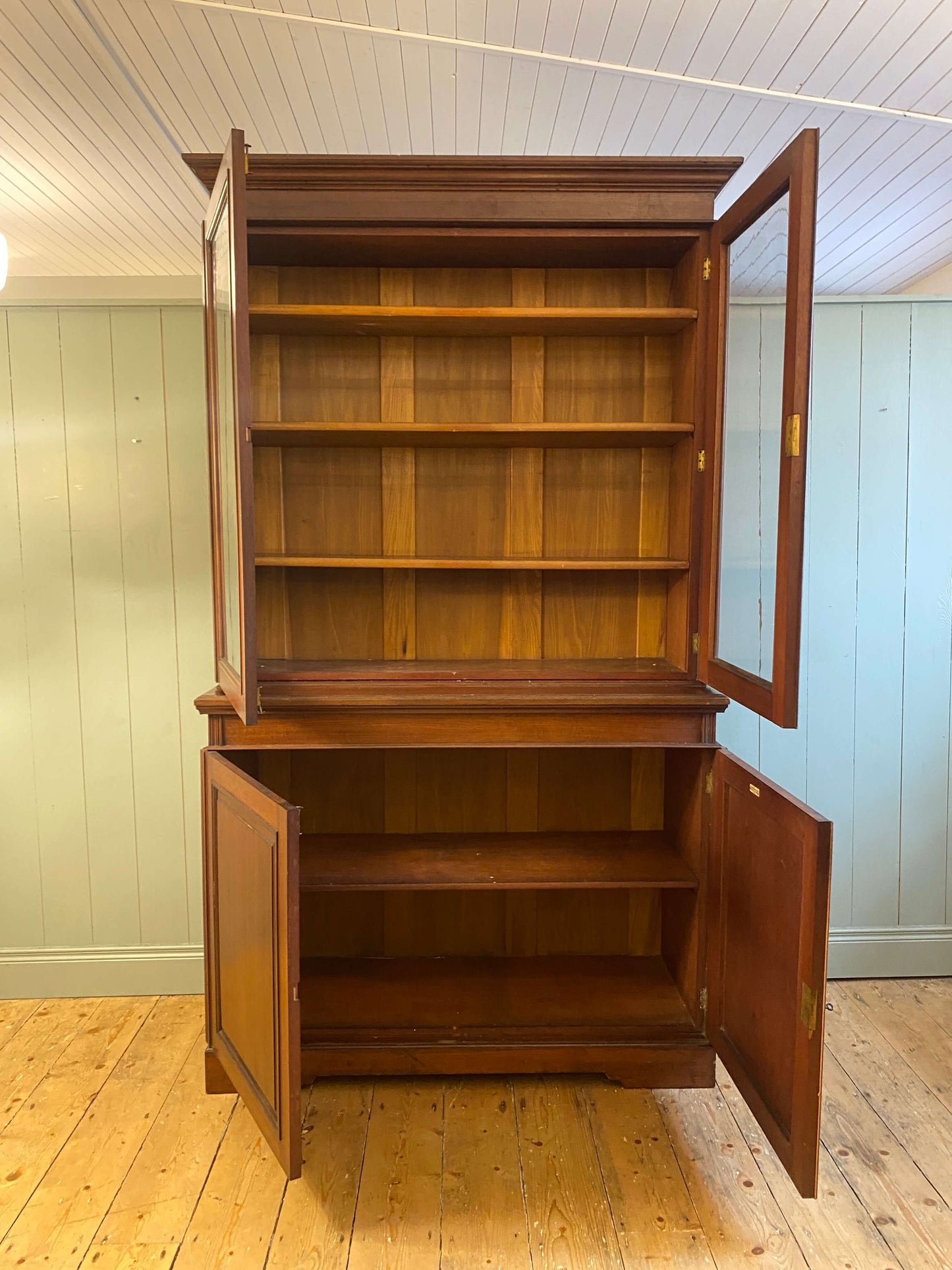 Victorian Glazed Mahogany Bookcase