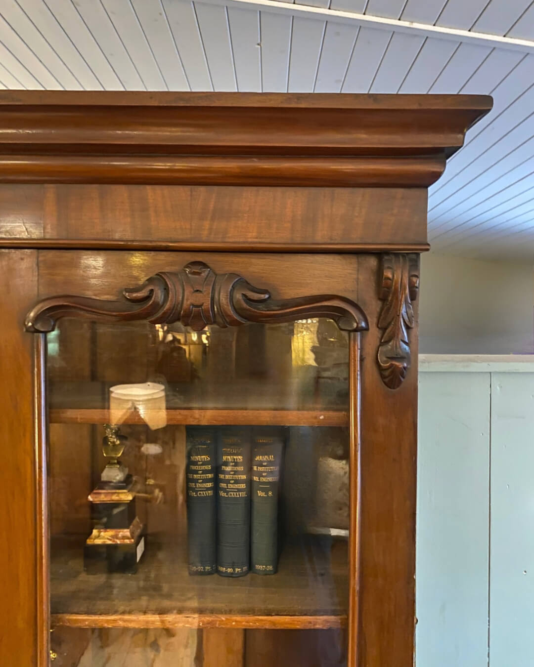 Victorian Glazed Mahogany Bookcase