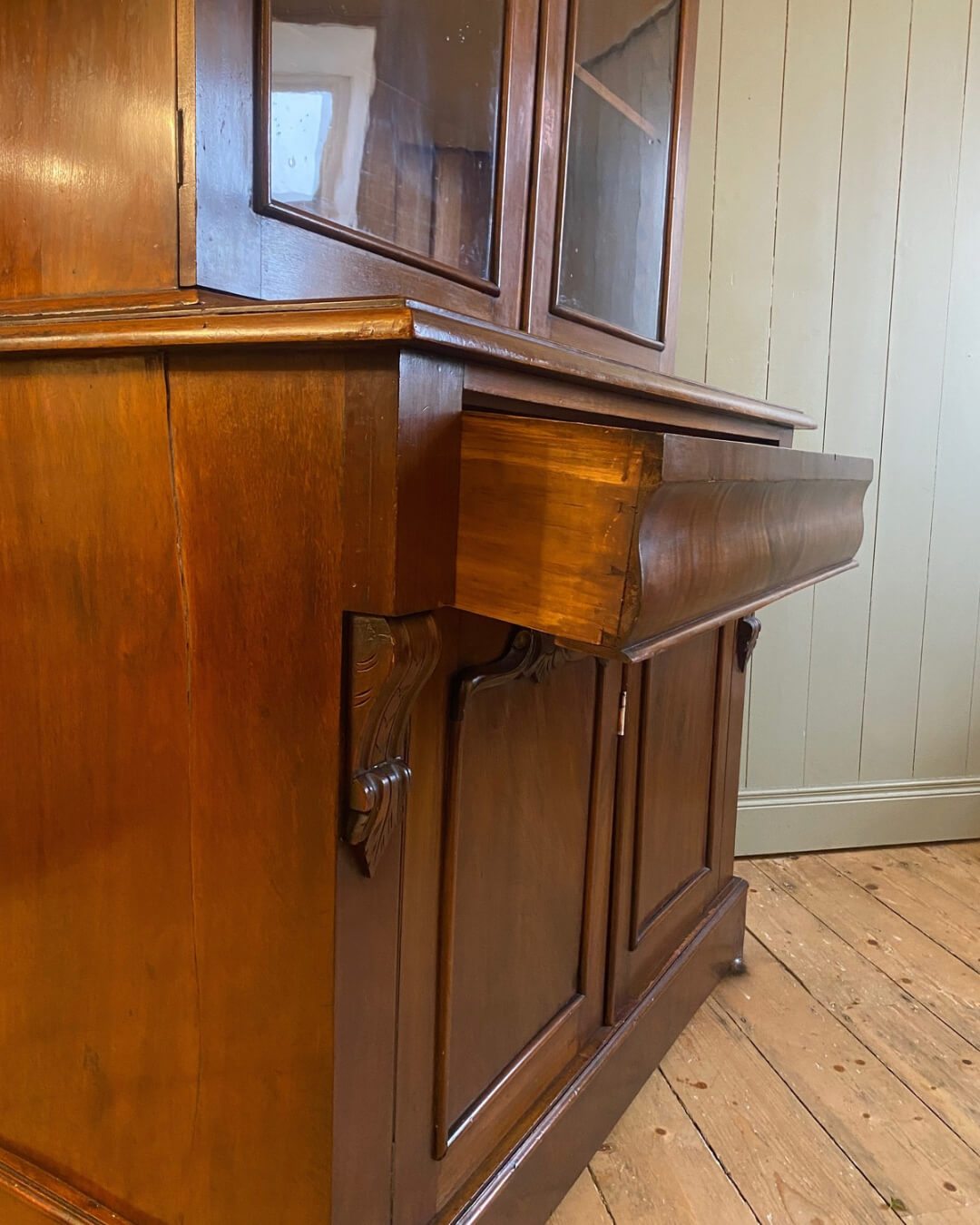 Victorian Glazed Mahogany Bookcase