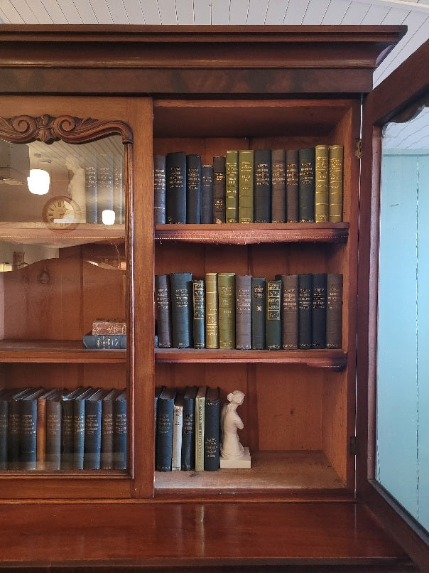 Victorian Glazed Mahogany Bookcase