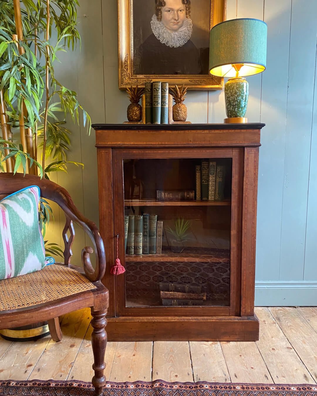 Victorian Inlaid Mahogany Pier Cabinet c1880