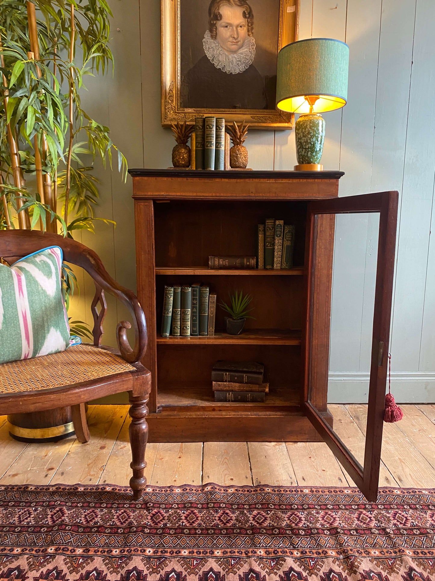 Victorian Inlaid Mahogany Pier Cabinet c1880
