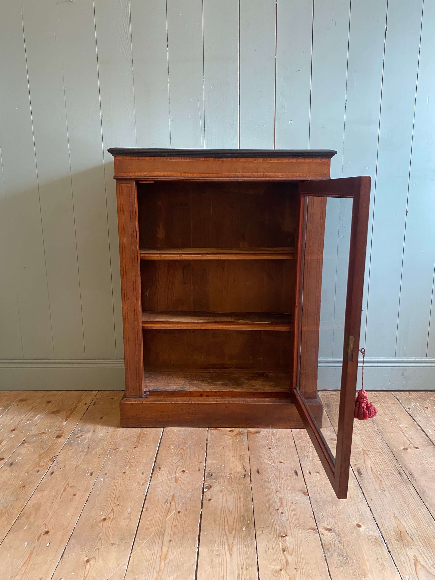 Victorian Inlaid Mahogany Pier Cabinet c1880