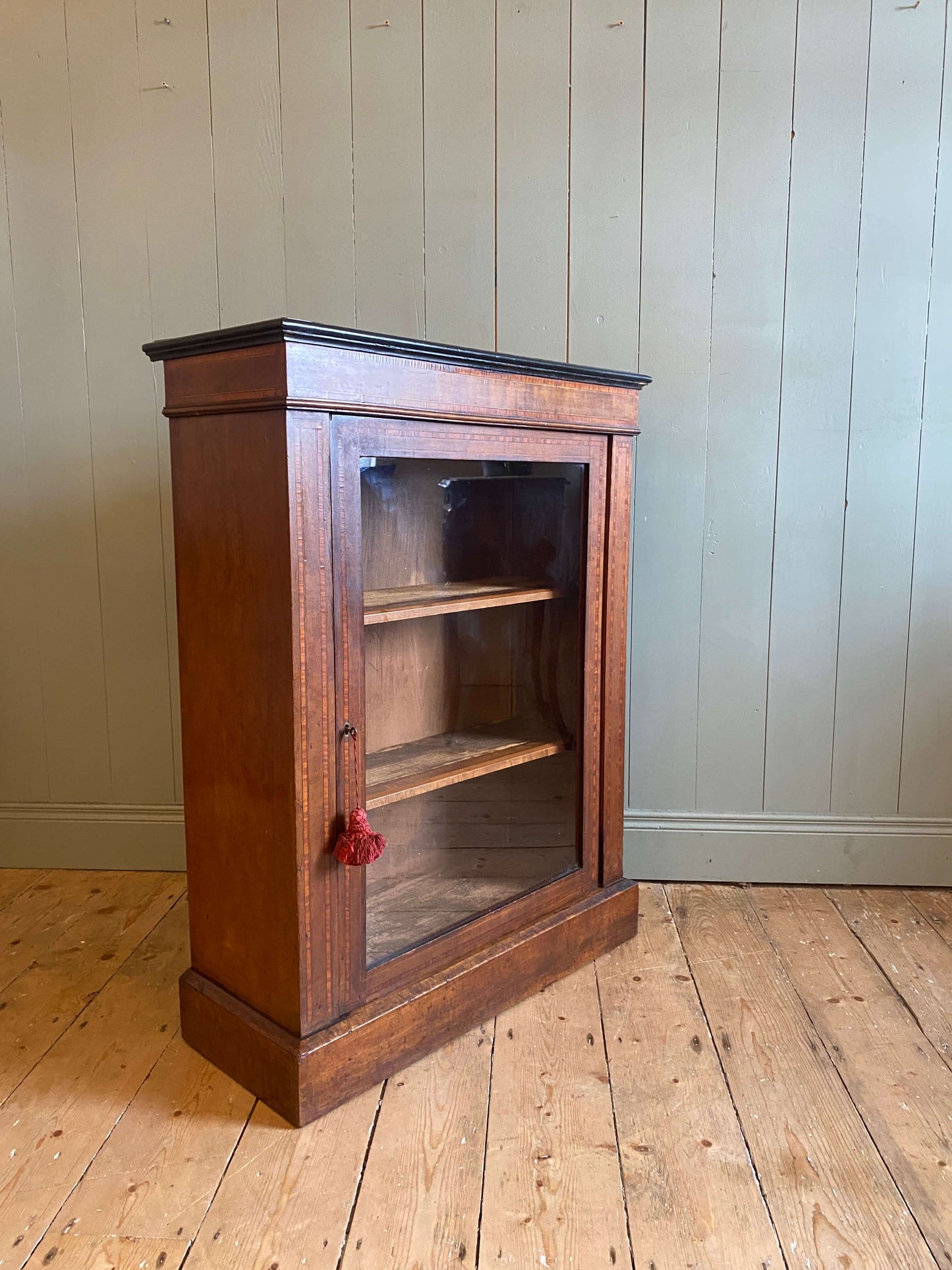 Victorian Inlaid Mahogany Pier Cabinet c1880