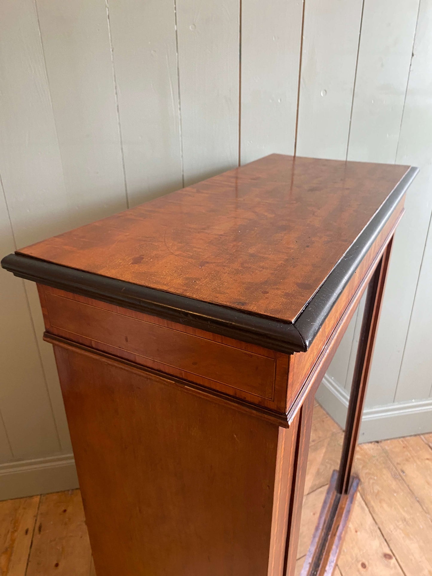 Victorian Inlaid Mahogany Pier Cabinet c1880