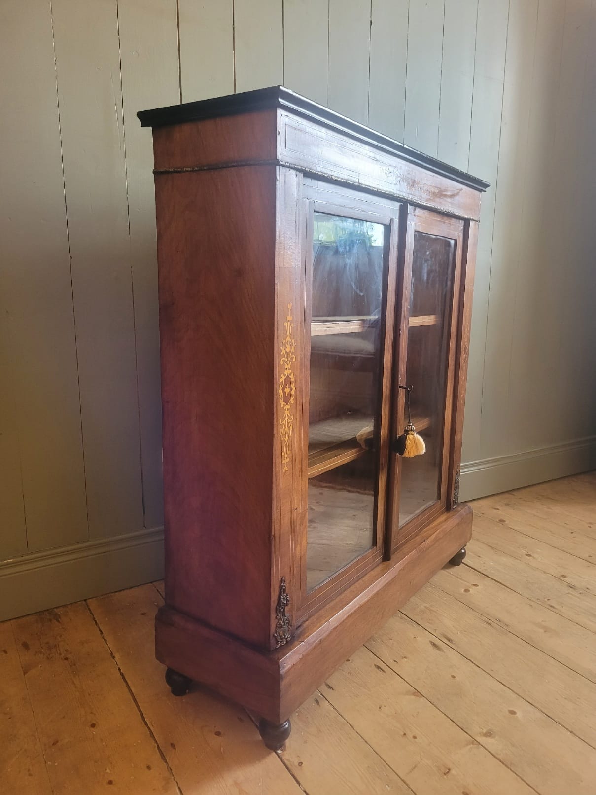 Victorian Inlaid Pier Cabinet c.1880