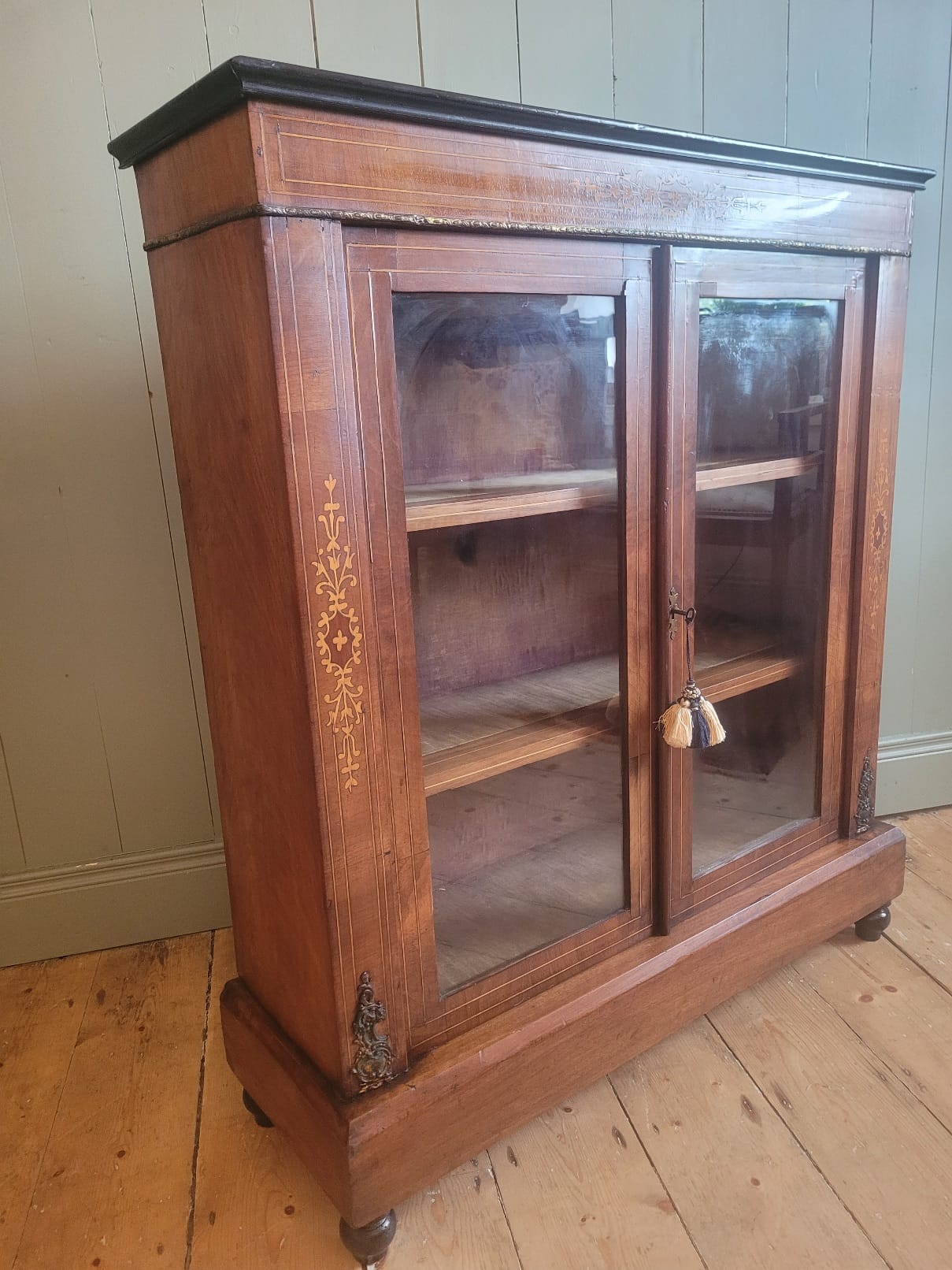 Victorian Inlaid Pier Cabinet c.1880