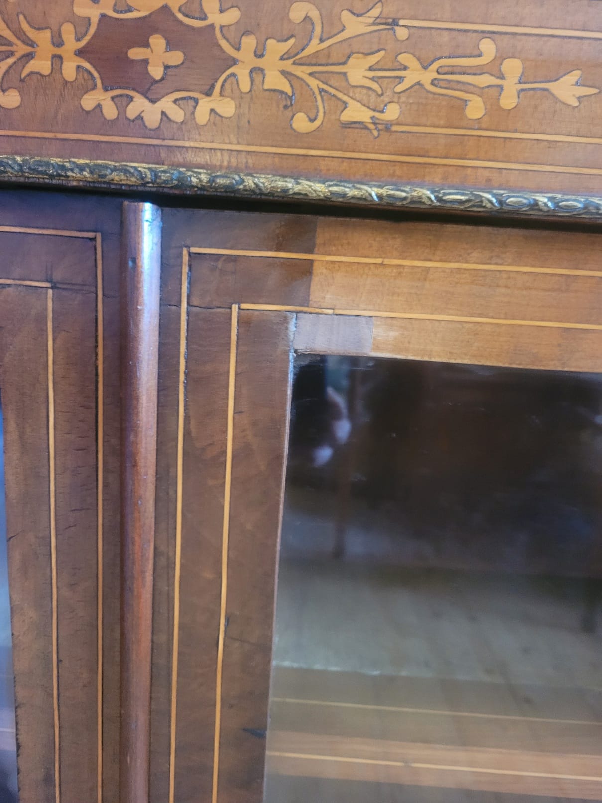 Victorian Inlaid Pier Cabinet c.1880