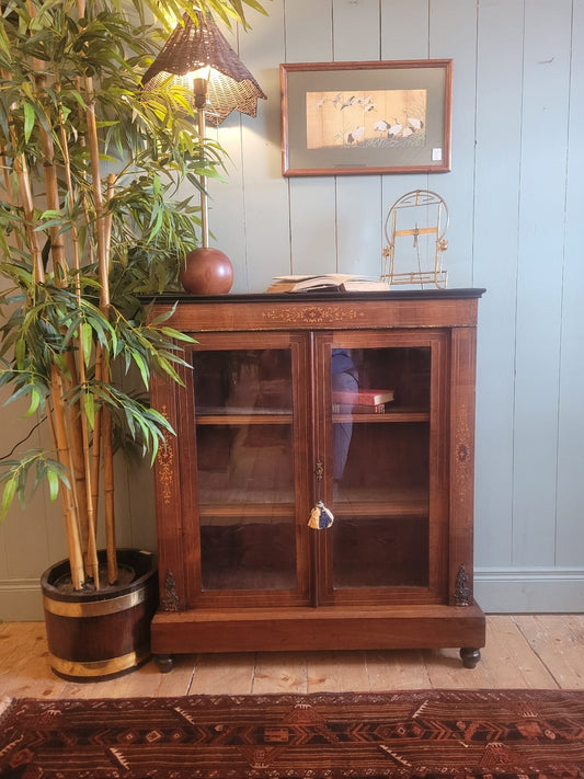 Victorian Inlaid Pier Cabinet c.1880