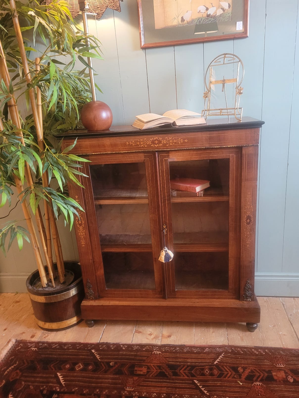Victorian Inlaid Pier Cabinet c.1880