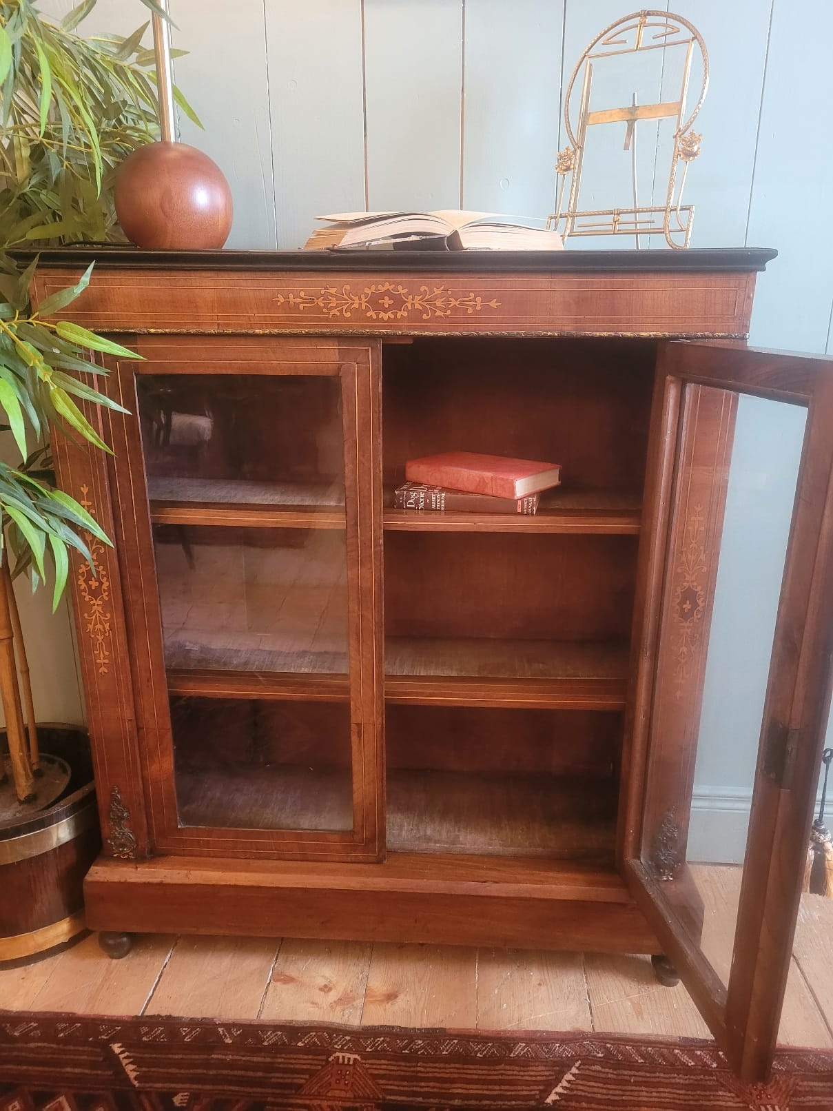 Victorian Inlaid Pier Cabinet c.1880