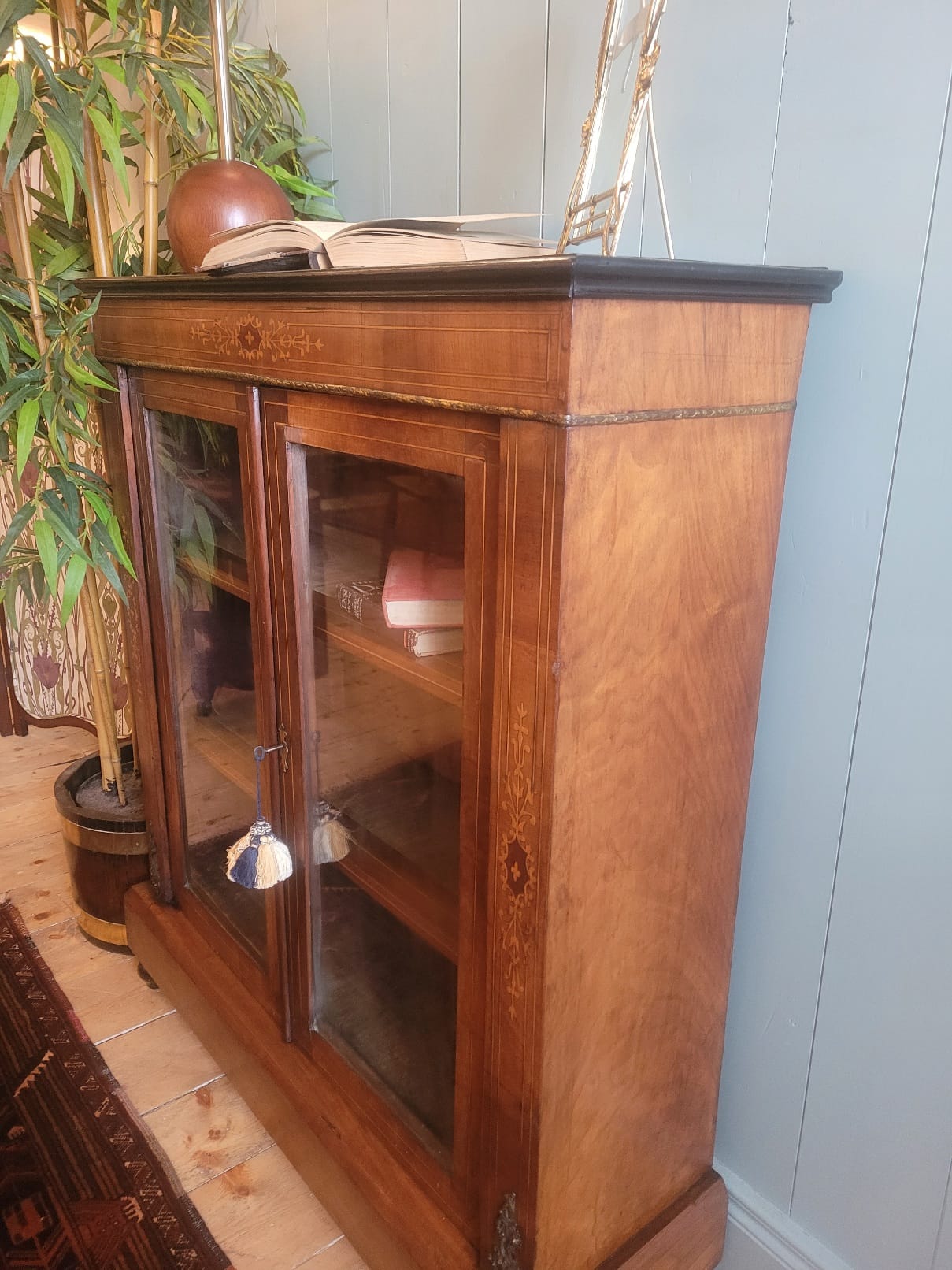 Victorian Inlaid Pier Cabinet c.1880