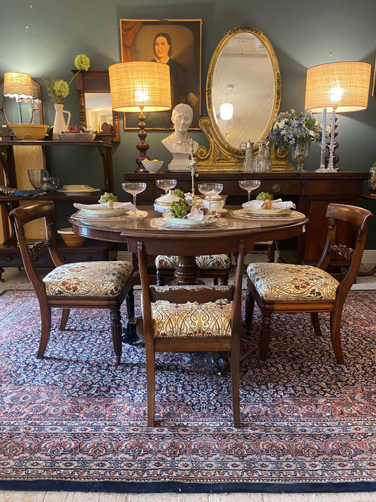 Victorian Mahogany Dining Table and Chair Set