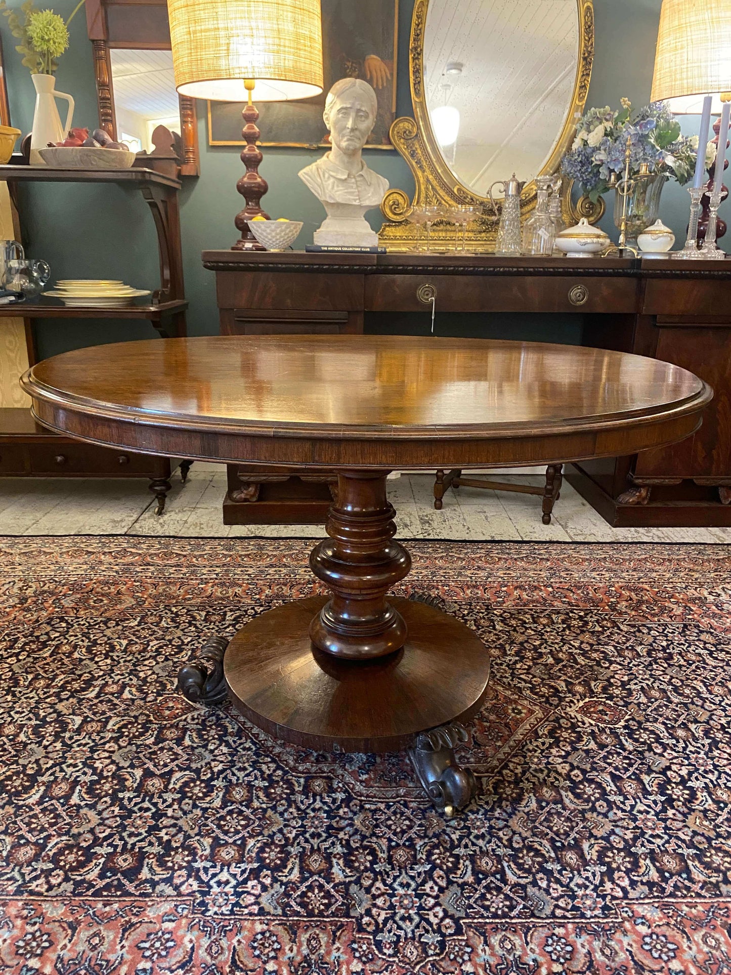 Victorian Mahogany Dining Table and Chair Set
