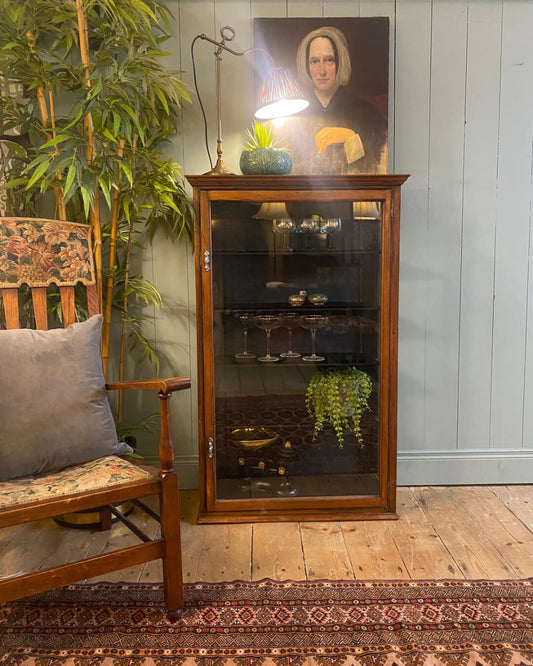Victorian Mahogany Glazed Shop Cabinet