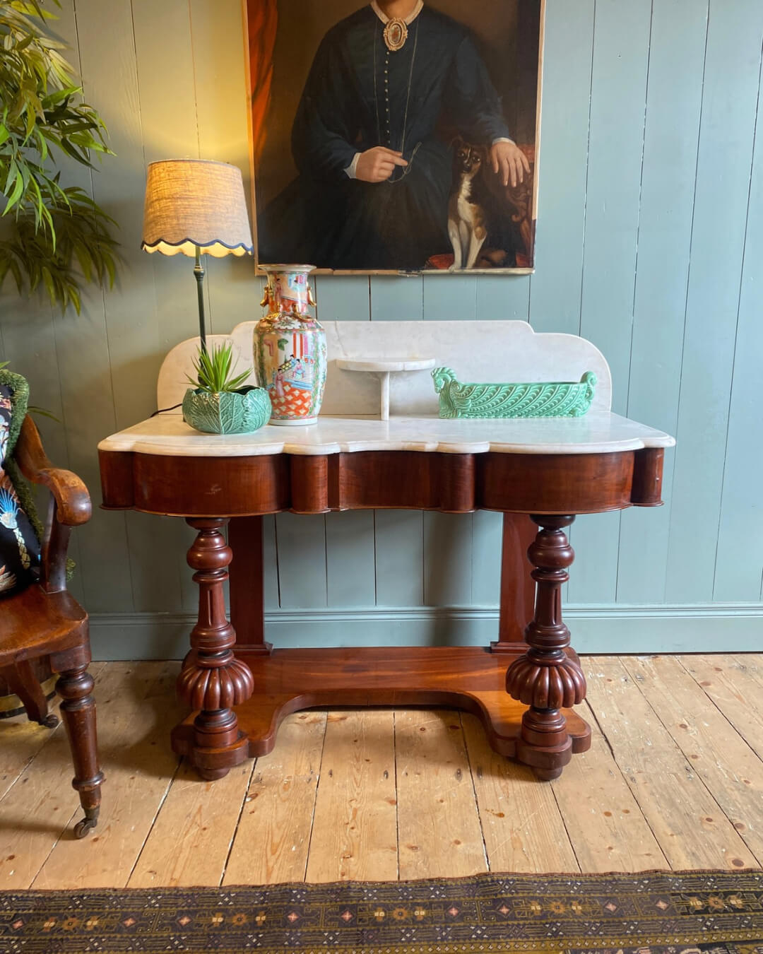 Victorian Mahogany Marble Top Washstand