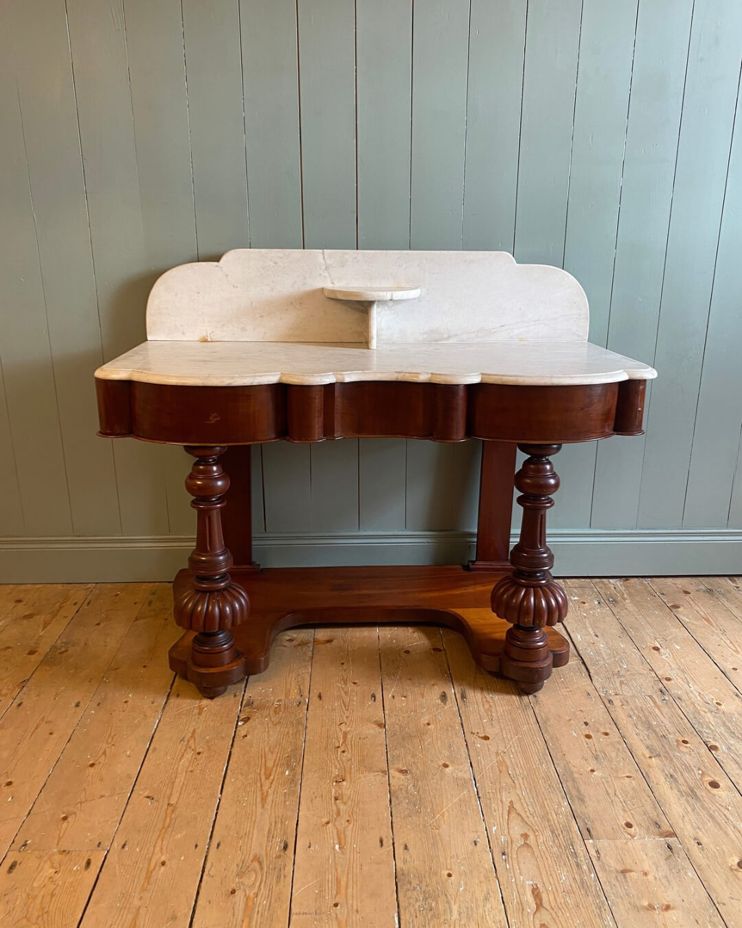 Victorian Mahogany Marble Top Washstand