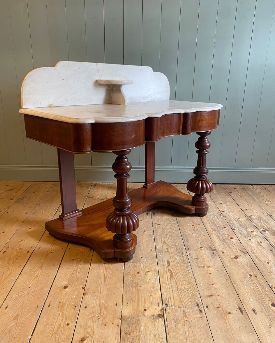 Victorian Mahogany Marble Top Washstand