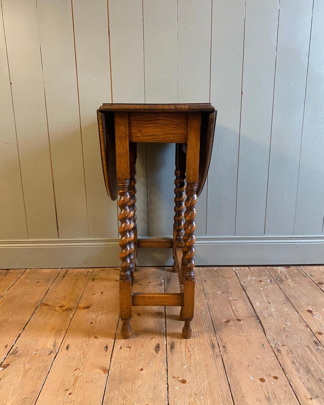Victorian Oak Gate Leg Occasional Table