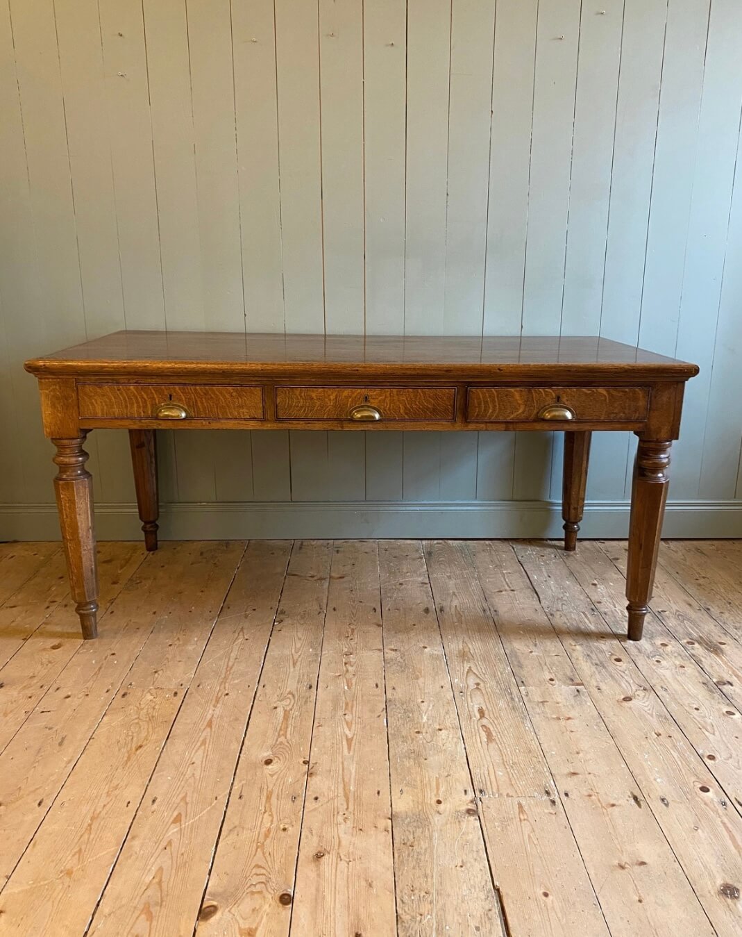 Victorian Oak Partners Desk