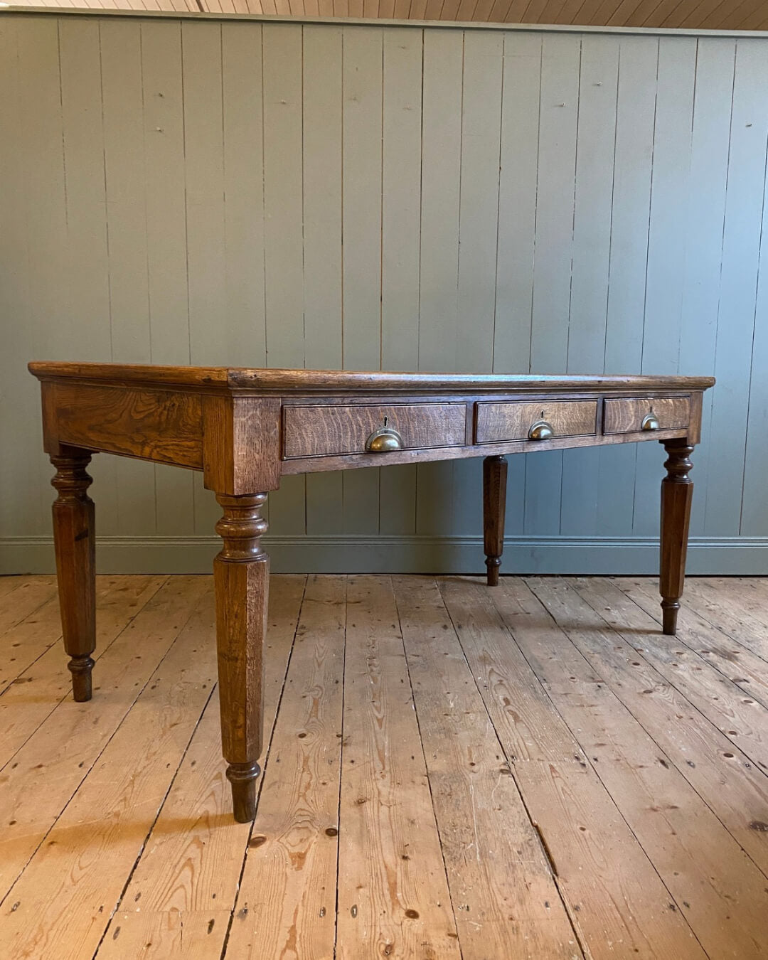 Victorian Oak Partners Desk