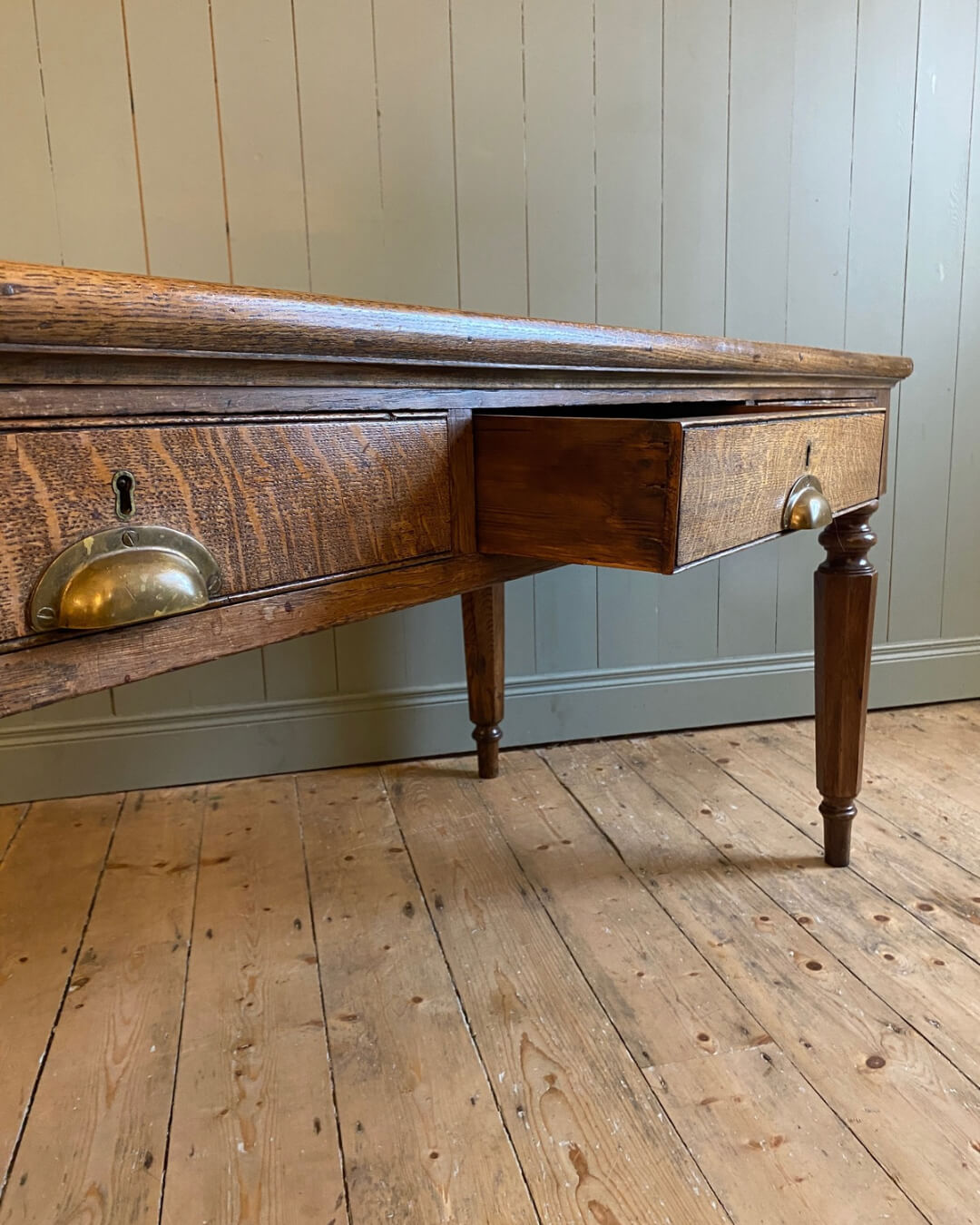 Victorian Oak Partners Desk