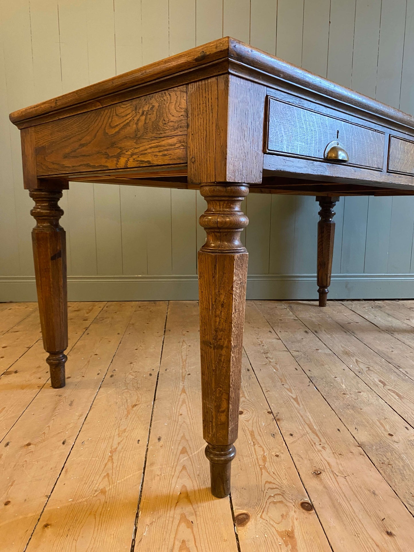 Victorian Oak Partners Desk