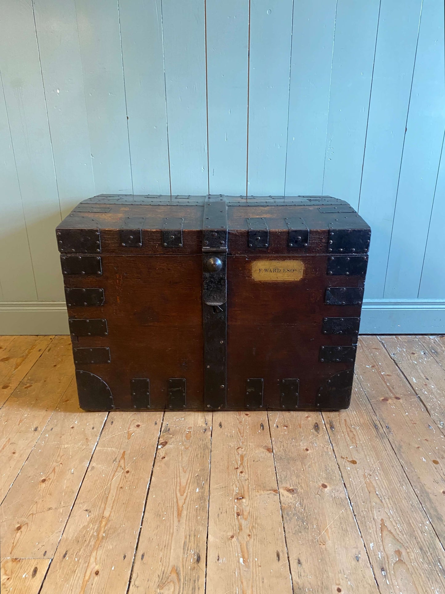 Victorian Oak Silver Chest