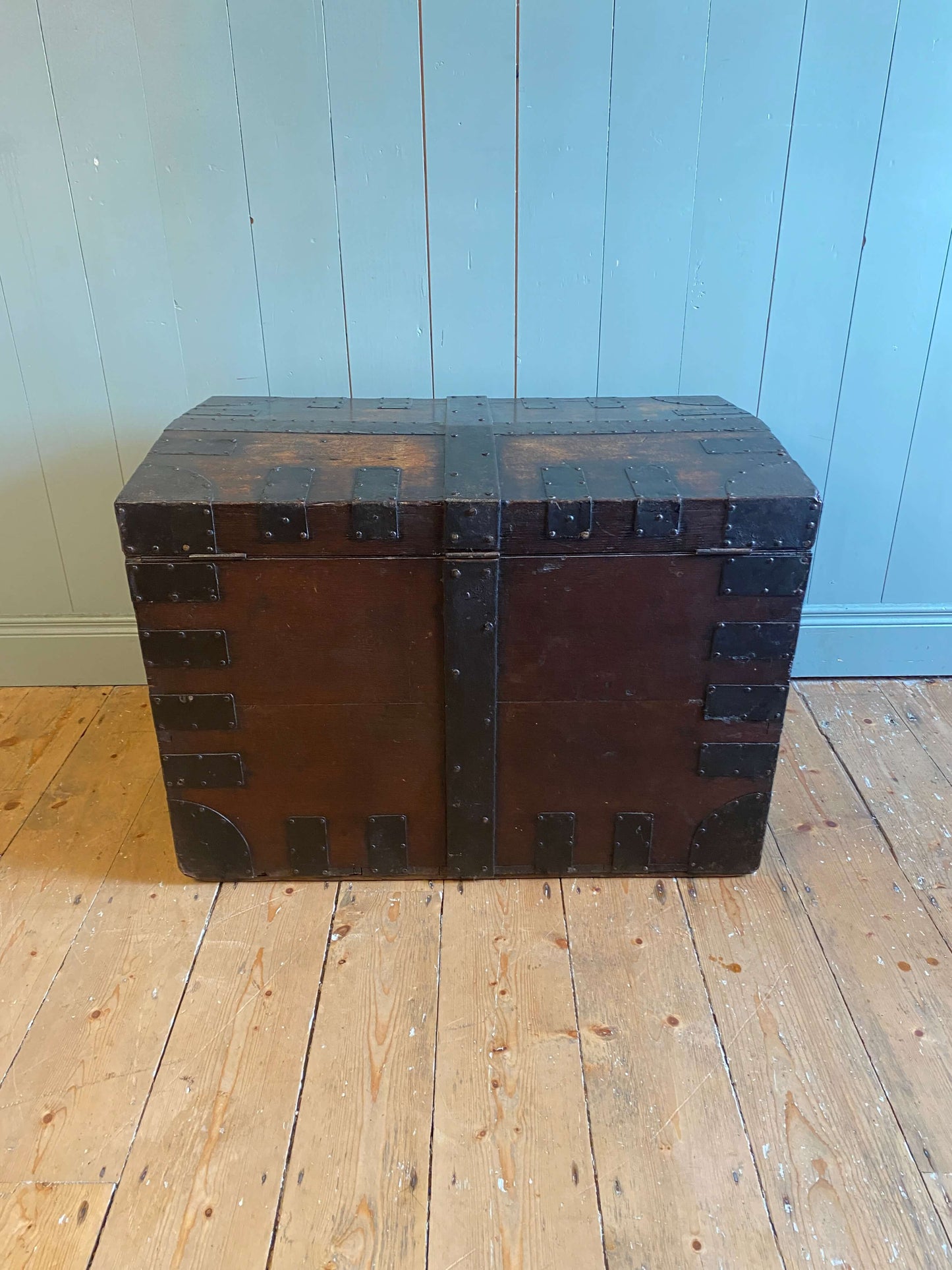 Victorian Oak Silver Chest