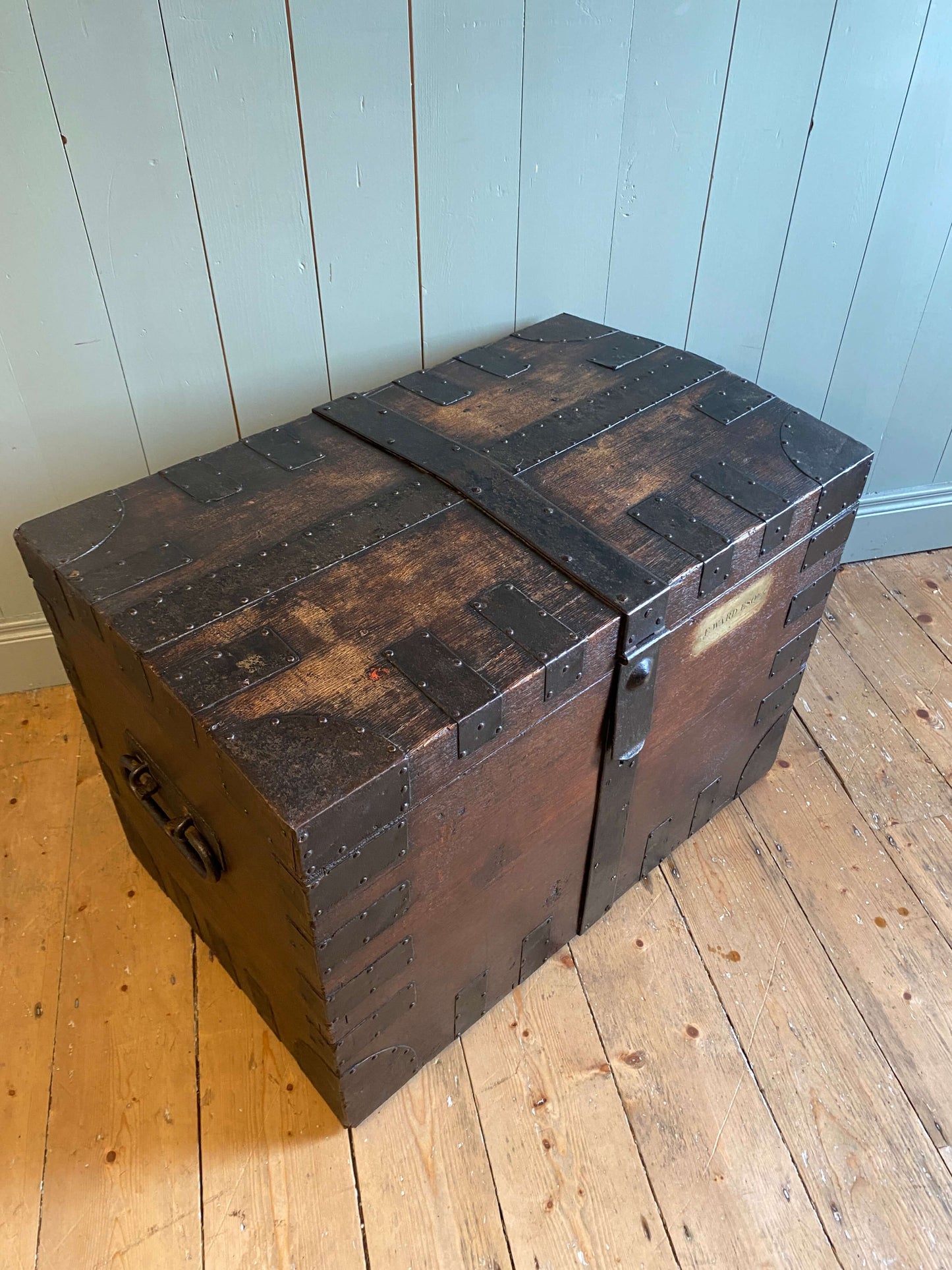 Victorian Oak Silver Chest