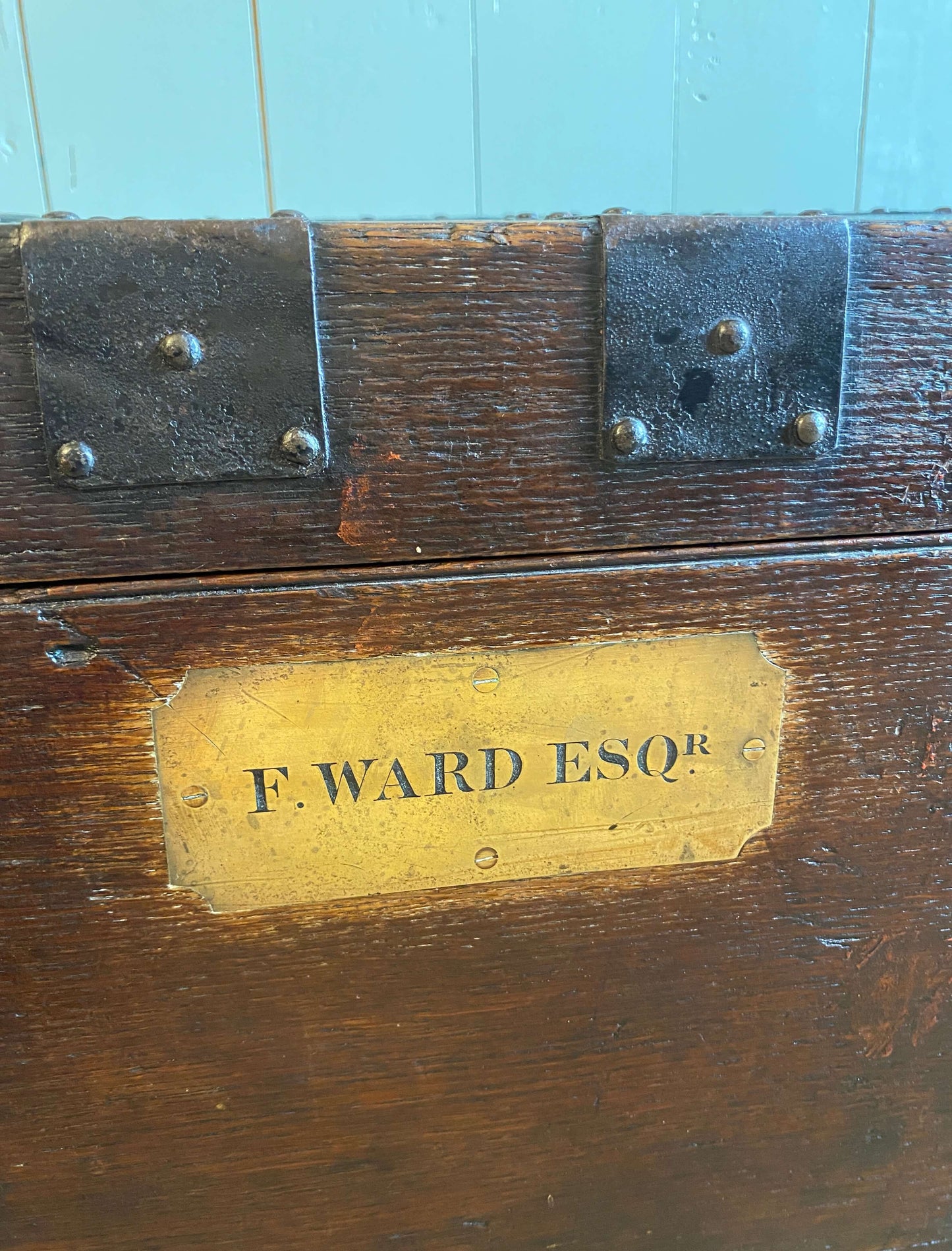Victorian Oak Silver Chest