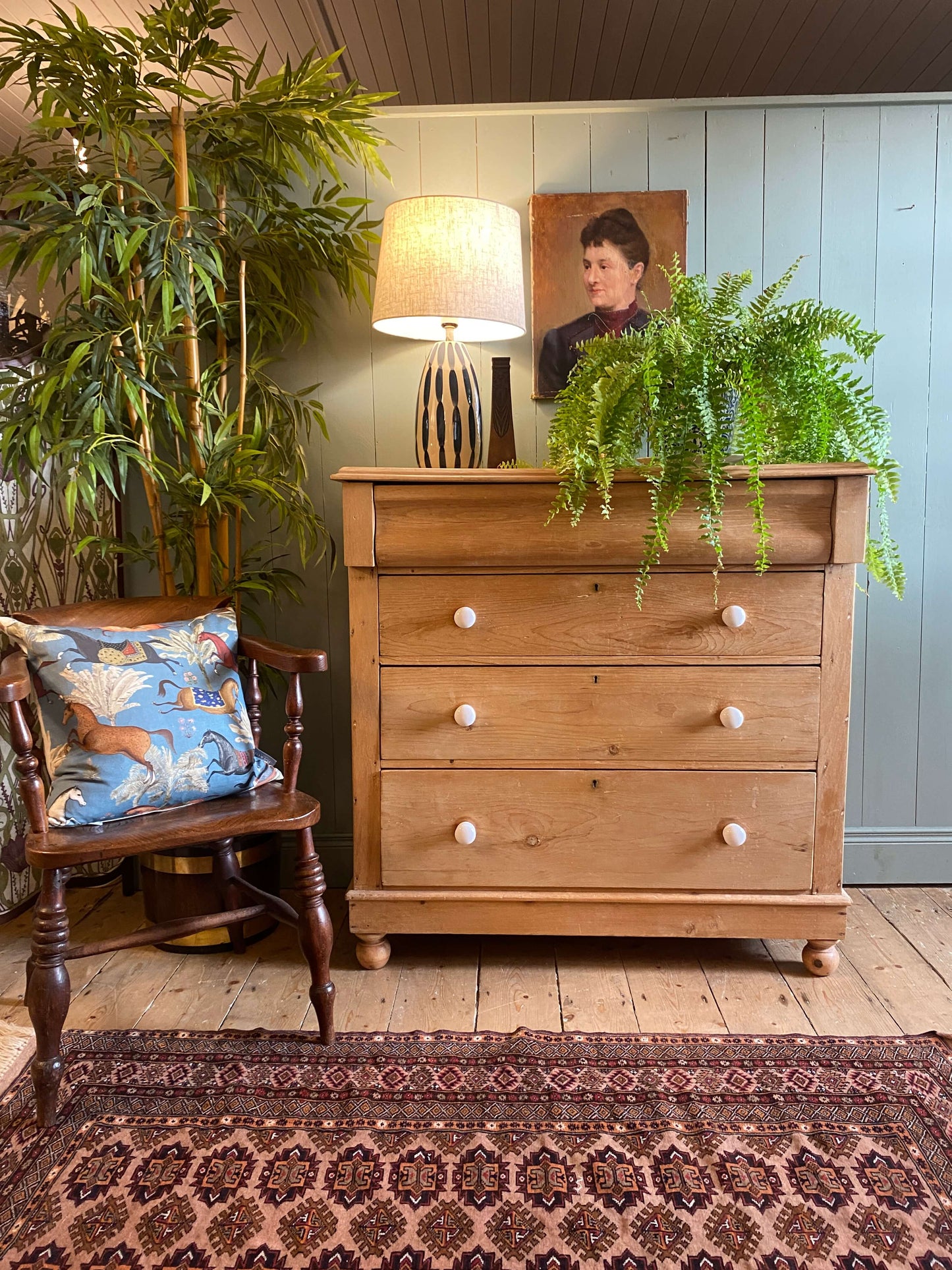 Victorian Pine Chest Of Drawers