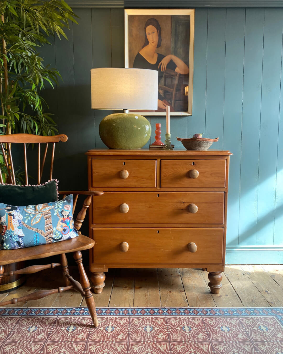Victorian Pine Chest Of Drawers