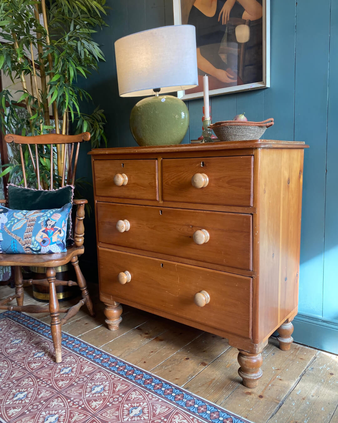 Victorian Pine Chest Of Drawers